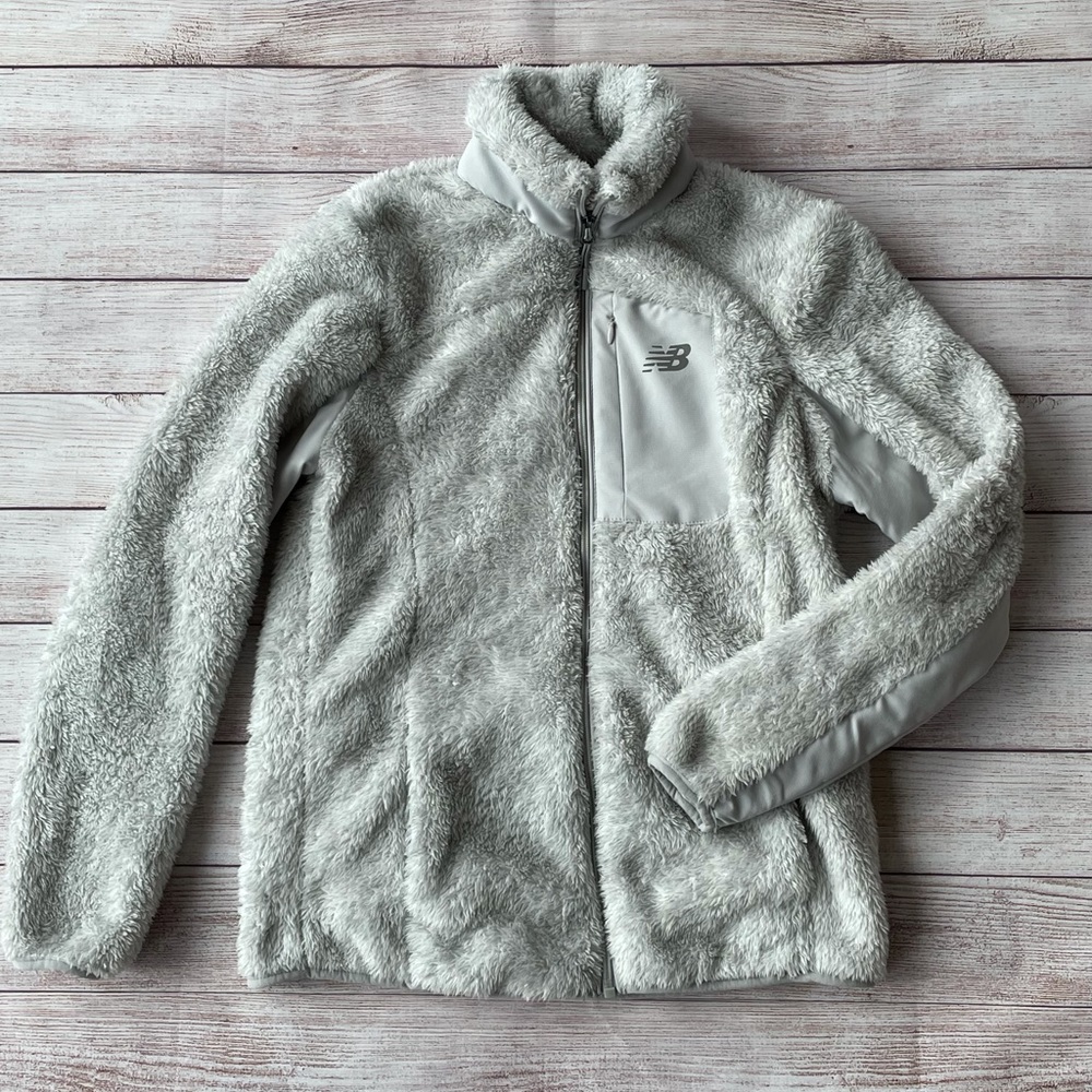 New Balance Light Grey Teddy Bear Fleece
